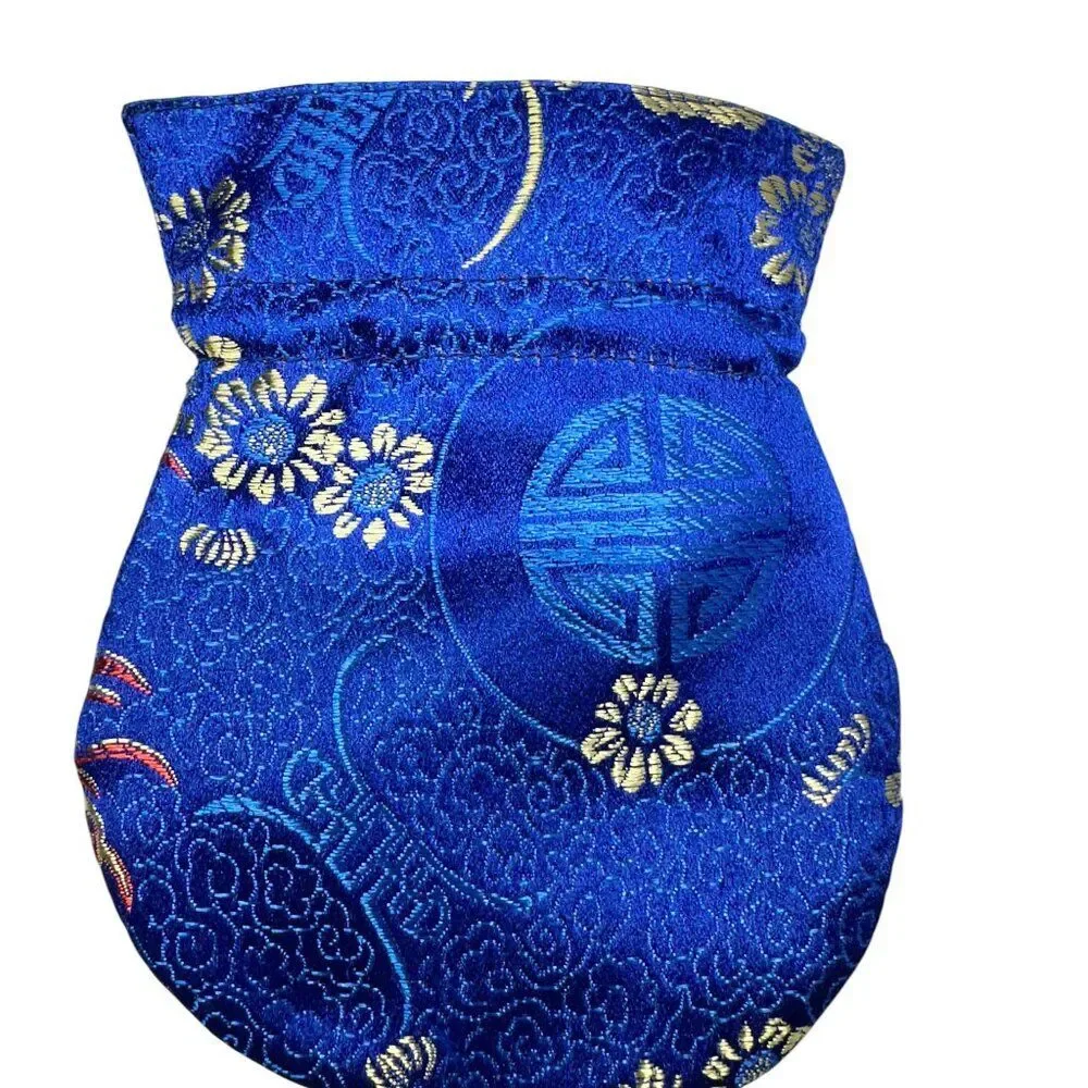Oriental Style Fabric Gift Bags (Set of 2)